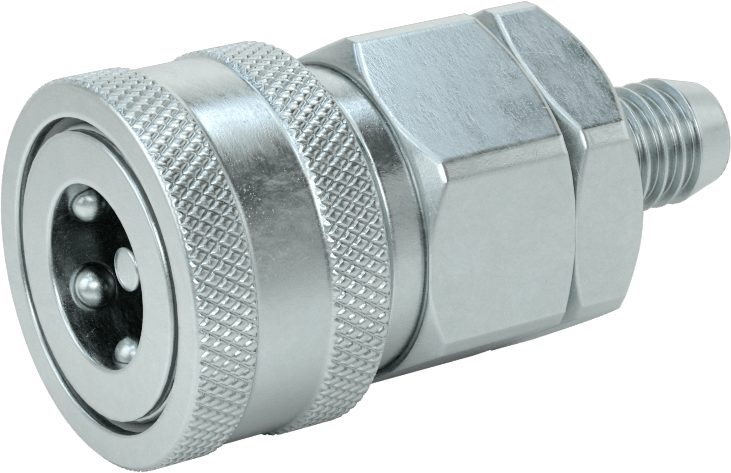 Çinko Kaplı Çelik Snap-Tite H Şeklinde Hortum Bağlantısı, 1/2 numaralı, Manşon Kilitli Hortum, Soket, 1/2" Hortum İç Çapı