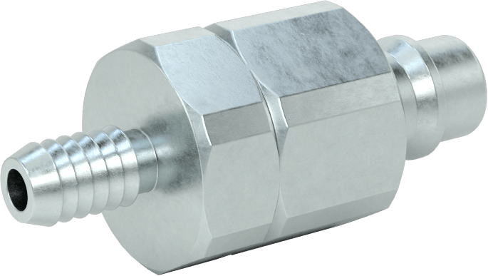 Çinko Kaplı Çelik Snap-Tite H Şeklinde Hortum Bağlantısı, Boyut 3/8, Plug, 3/8" Hortum İç Çapı