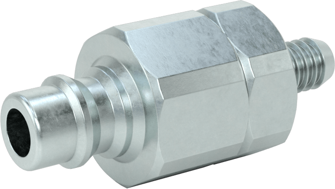 Çinko Kaplı Çelik Snap-Tite H Şeklinde Hortum Bağlantısı, Boyut 3/8, Plug, 3/8" Hortum İç Çapı