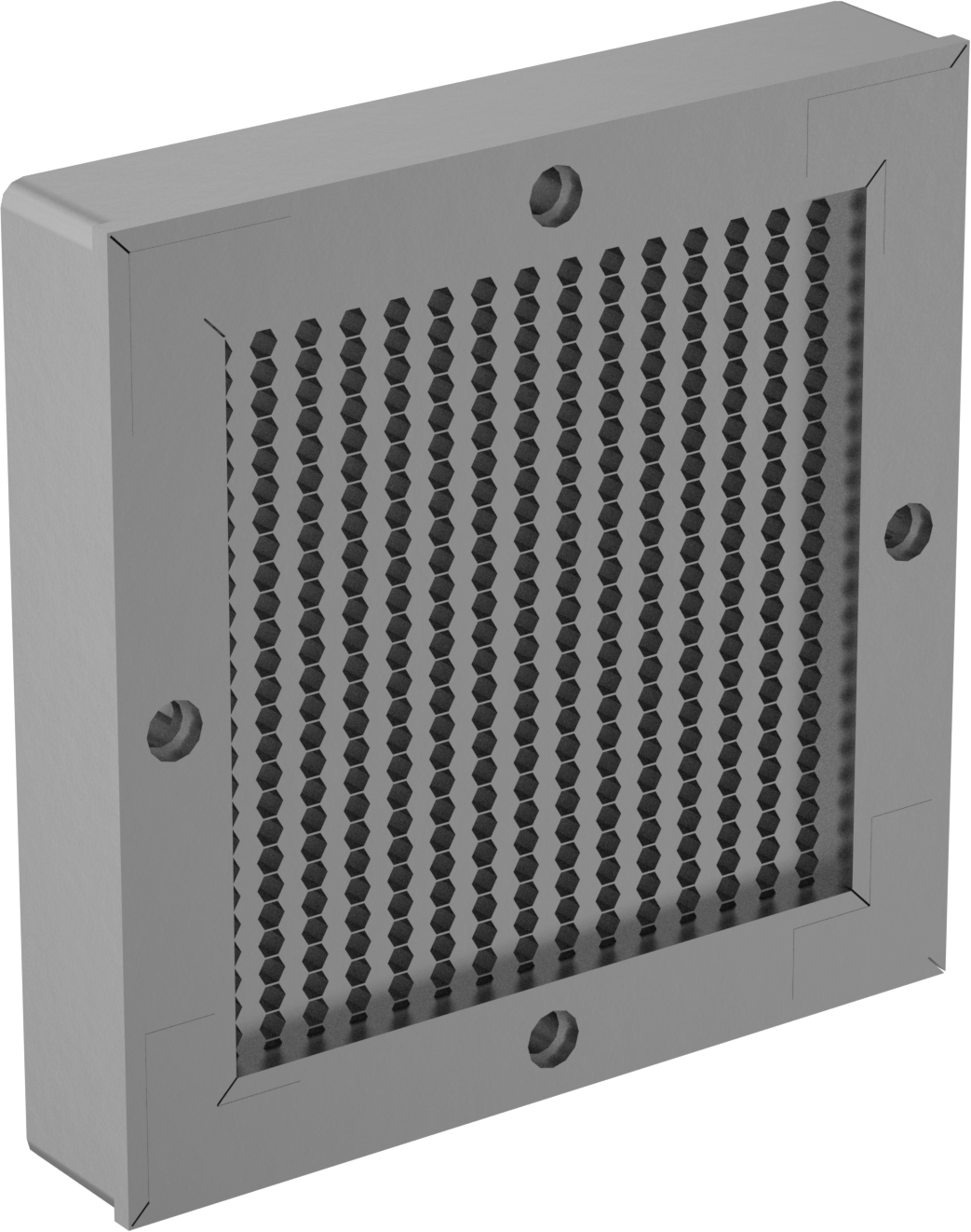 EMI/RFI Korumalı Elektrik Muhafazası Havalandırması, 3“ x 3” Açıklık için