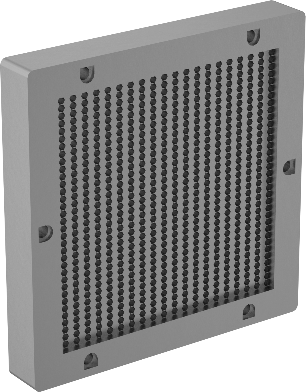 EMI/RFI Korumalı Elektrik Muhafazası Havalandırması, 4“ x 4” Açıklık için