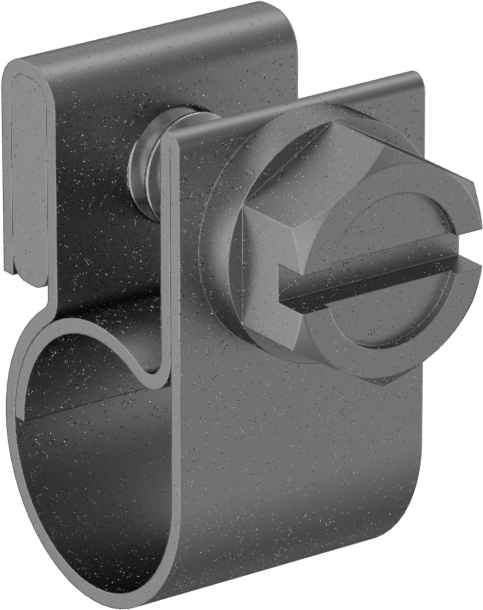 Yumuşak Hortum ve Boru için Sıkı Sızdırmaz Cıvata Kelepçeleri, Çinko Kaplamalı Çelik Cıvatalı Galvanizli Çelik, 9/32" ila 21/64" ID