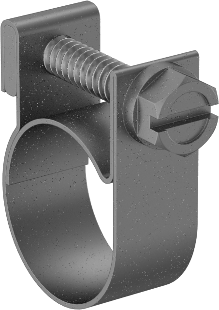 Yumuşak Hortum ve Boru için Sıkı Sızdırmaz Cıvata Kelepçeleri, Çinko Kaplamalı Çelik Cıvatalı Galvanizli Çelik, 19/32" ila 11/16" ID