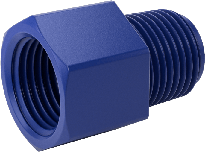 Gıda ve İçecek için Plastik Boru Bağlantı Parçası, Düz Adaptör, 1/2 NPT Dişi x 1/2 NPT Erkek