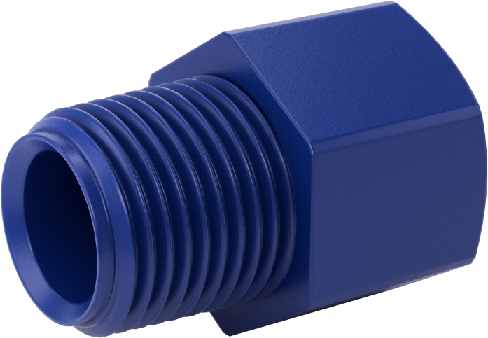 Gıda ve İçecek için Plastik Boru Bağlantı Parçası, Düz Adaptör, 1/2 NPT Dişi x 1/2 NPT Erkek