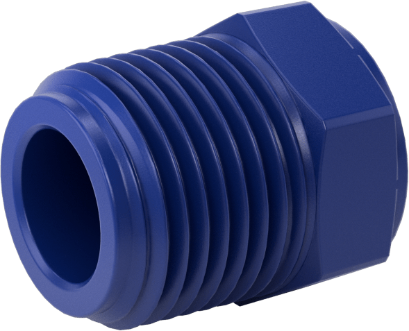 Gıda ve İçecek için Plastik Boru Bağlantı Parçası, Fiş, 3/8 NPT Erkek