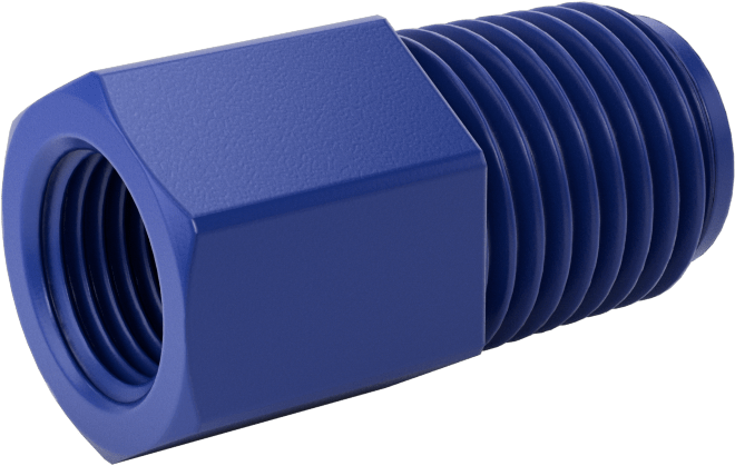 Gıda ve İçecek için Plastik Boru Bağlantı Parçası, Redüksiyon Adaptörü, 1/8 NPT Dişi x 1/4 NPT Erkek