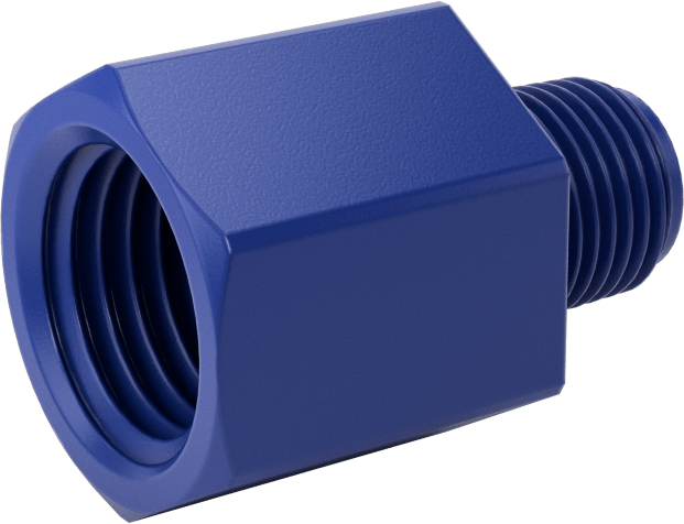 Gıda ve İçecek için Plastik Boru Bağlantı Parçası, Redüksiyon Adaptörü, 1/4 NPT Dişi x 1/8 NPT Erkek