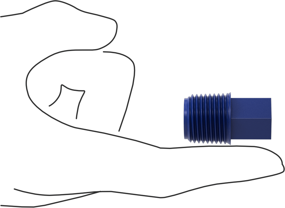 Gıda ve İçecek için Plastik Boru Bağlantı Parçası, Redüksiyon Adaptörü, 1/4 NPT Dişi x 1/2 NPT Erkek