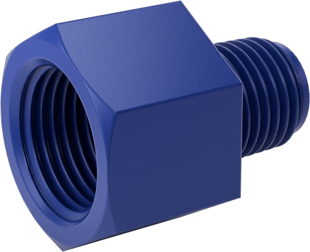 Gıda ve İçecek için Plastik Boru Bağlantı Parçası, Redüksiyon Adaptörü, 3/8 NPT Dişi x 1/4 NPT Erkek
