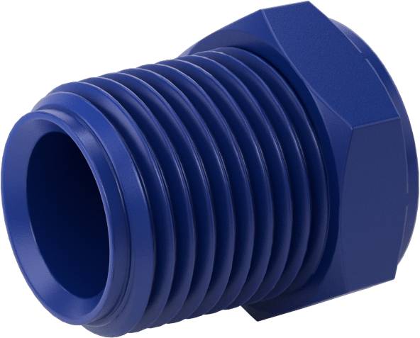 Gıda ve İçecek için Plastik Boru Bağlantı Parçası, Redüksiyon Adaptörü, 3/8 NPT Dişi x 1/2 NPT Erkek