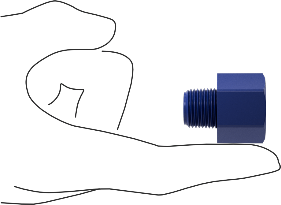 Gıda ve İçecek için Plastik Boru Bağlantı Parçası, Redüksiyon Adaptörü, 1/2 NPT Dişi x 3/8 NPT Erkek