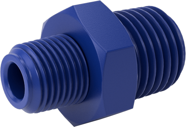 Gıda ve İçecek için Plastik Boru Bağlantı Parçası, Düz Redüktör, 1/4 NPT Dişi x 1/8 NPT Erkek