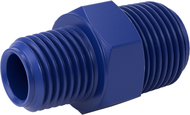 Gıda ve İçecek için Plastik Boru Bağlantı Parçası, Düz Redüktör, 3/8 NPT Dişi x 1/4 NPT Erkek
