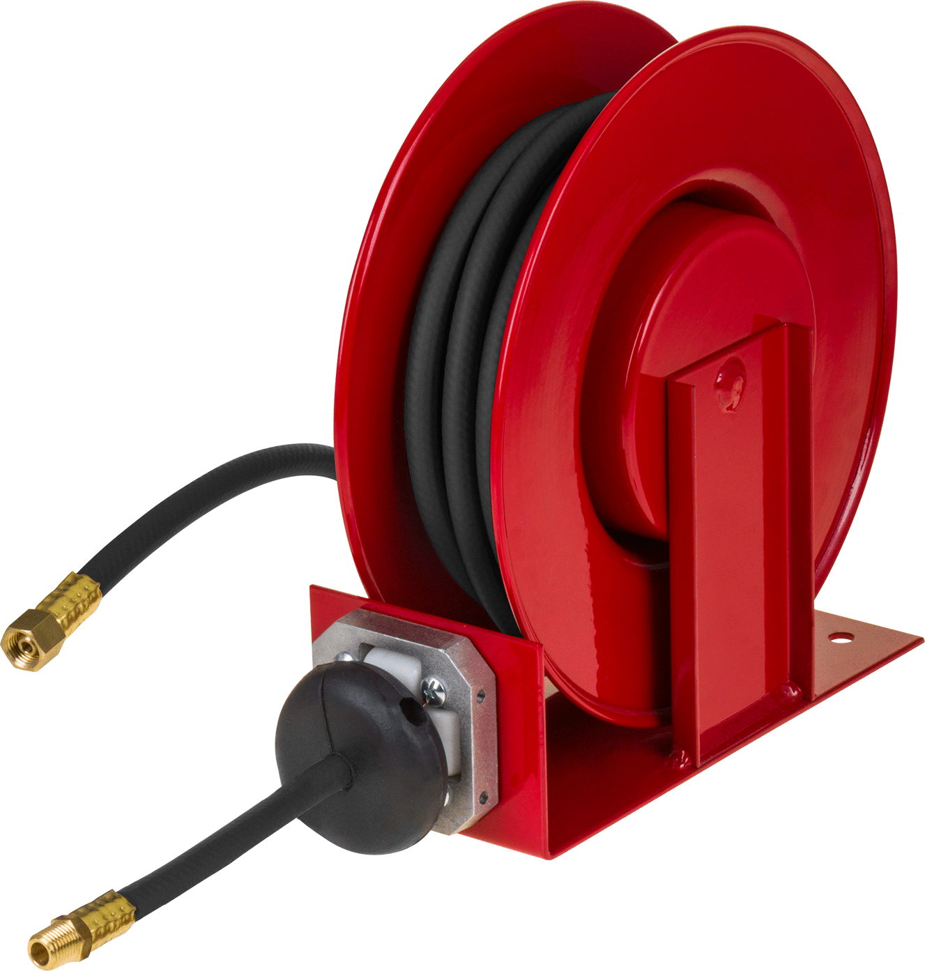 Red Reel with Black Buna-N Hose