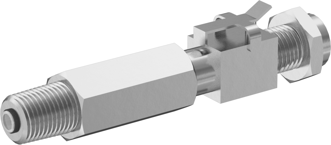 Hızlı Bağlantı Kesme Tüp Bağlantısı, Pirinç, Plug ve Soket Seti, Açık Akış, 1/4" Boru x 1/8 NPT