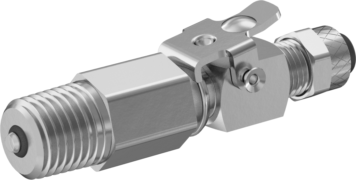 Hızlı Bağlantı Kesme Tüp Bağlantısı, Pirinç, Plug ve Soket Seti, Açık Akış, 1/4" Boru x 1/4 NPT