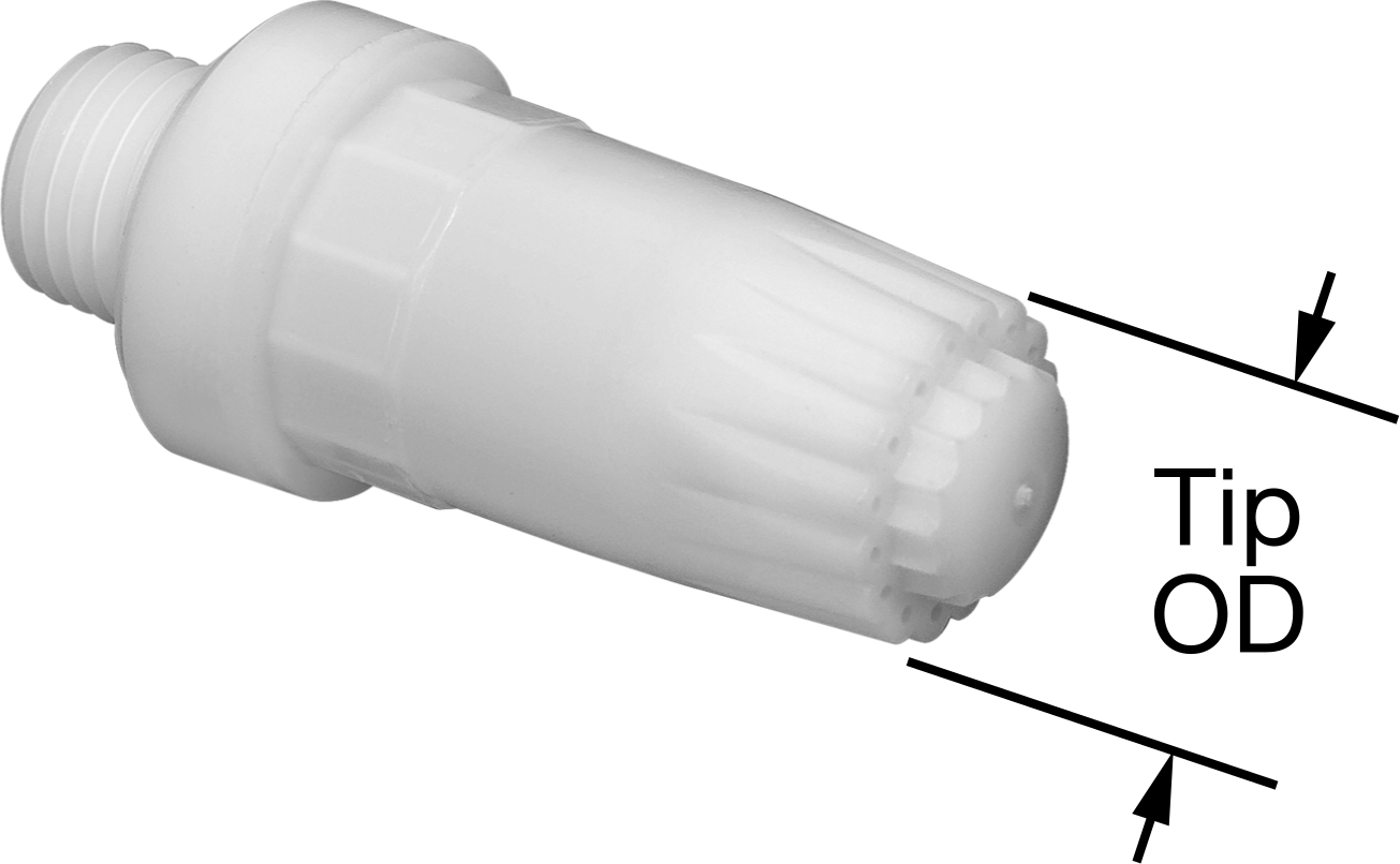 ABS Plastik Hava Nozulu, 1/4 NPT Erkek Giriş