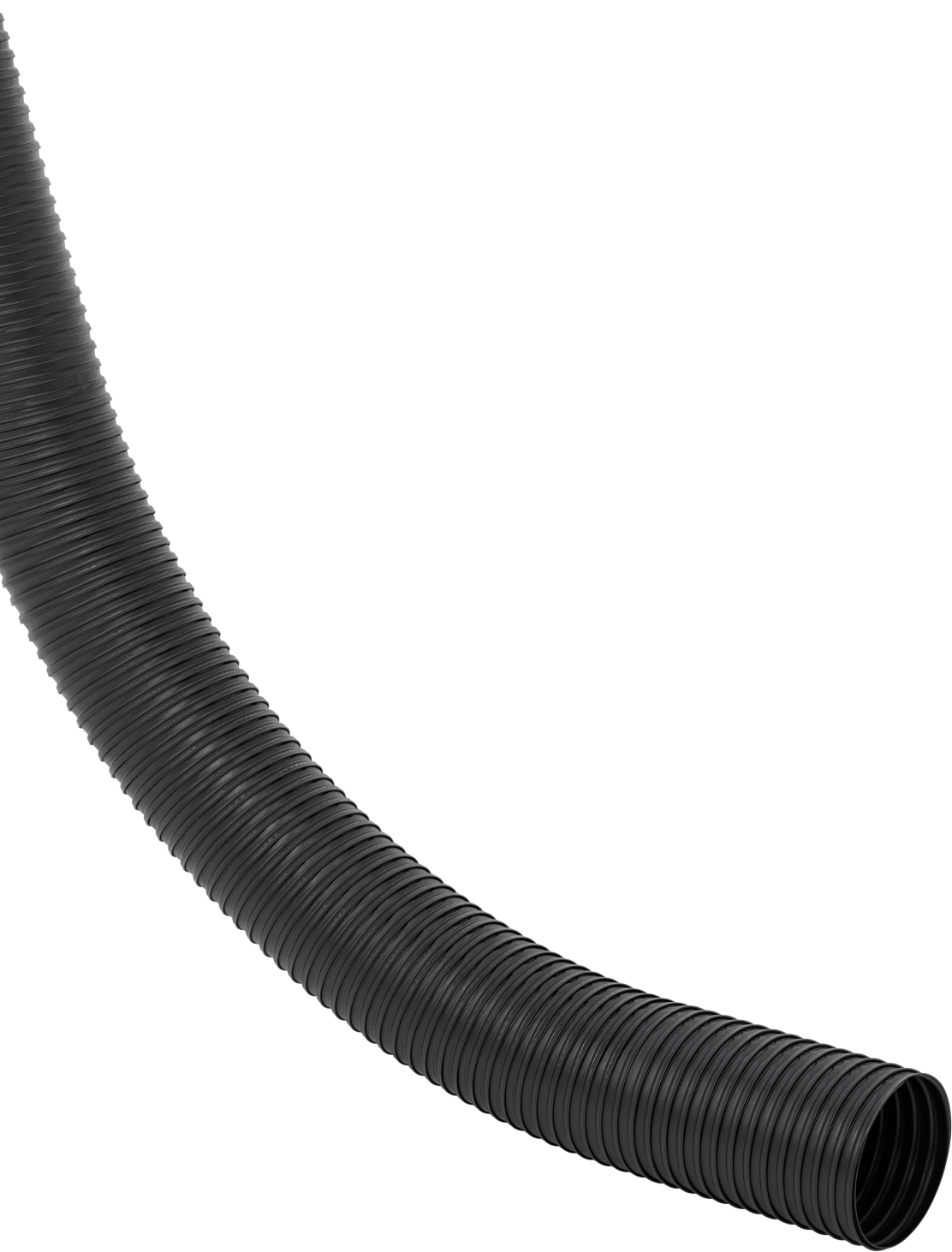 Toz için Blo-R-Vac Esnek Kanal Hortumu, Siyah TPR Kauçuk, 90mm ID, 96mm OD