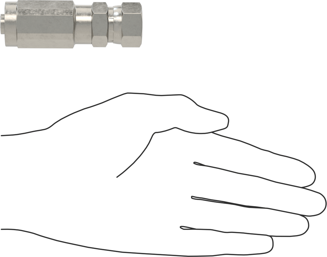 316 Paslanmaz Çelik Vidalı Hidrolik Sıvı Hortum Bağlantısı, Parker 30, 1/2“ Hortum İç Çapı x 3/4”-16 Dişi 37 Derece Flare