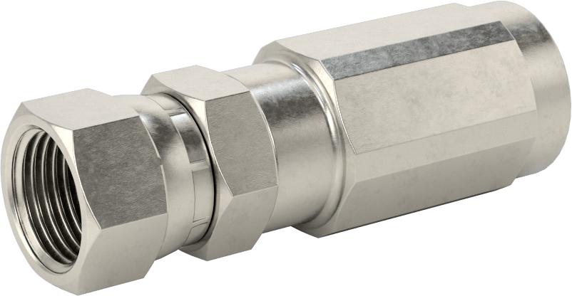 316 Paslanmaz Çelik Vidalı Hidrolik Sıvı Hortum Bağlantısı, Parker 30, 1/2“ Hortum İç Çapı x 3/4”-16 Dişi 37 Derece Flare