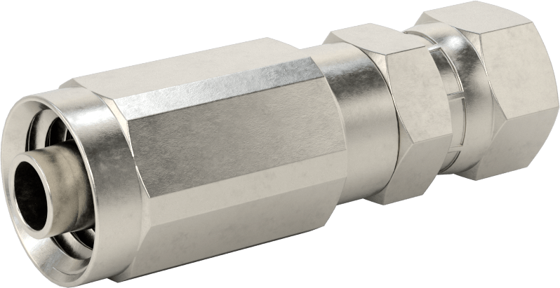 316 Paslanmaz Çelik Vidalı Hidrolik Sıvı Hortum Bağlantısı, Parker 30, 1/2“ Hortum İç Çapı x 3/4”-16 Dişi 37 Derece Flare