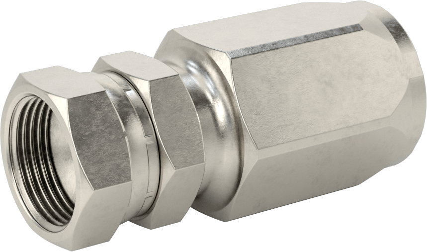 316 Paslanmaz Çelik Vidalı Hidrolik Sıvı Hortum Bağlantısı, Parker 30, 1" Hortum İç Çapı, 1-5/16"-12 Dişi 37 Derece Genişletme