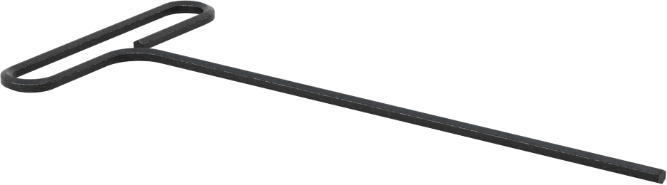 Düz Tutamaklı Döngülü T Saplı Altıgen Anahtar, 3 mm Tahrik Boyutu, 6-11/16" Toplam Uzunluk