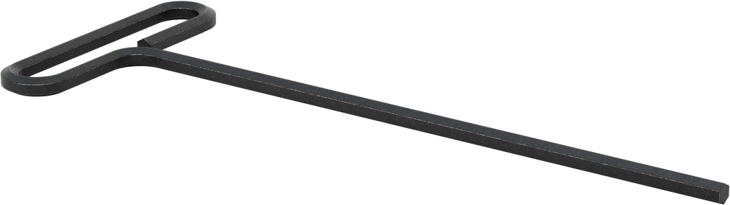 Düz Tutamaklı Döngülü T Saplı Altıgen Anahtar, 6 mm Tahrik Boyutu, 10" Toplam Uzunluk