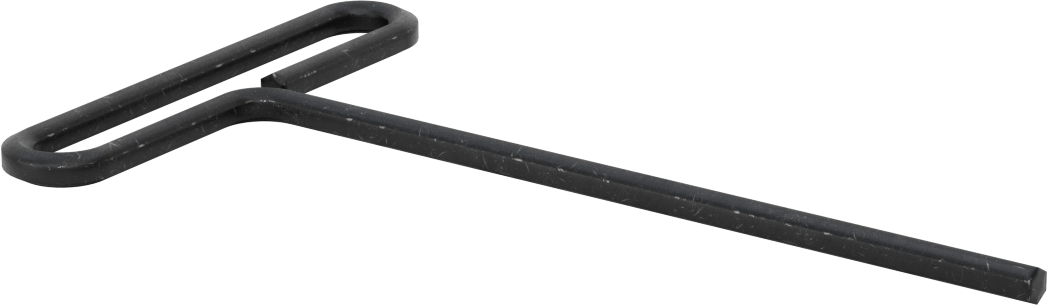 Düz Tutamaklı Döngülü T Saplı Altıgen Anahtar, 8 mm Tahrik Boyutu, 10-1/4" Toplam Uzunluk