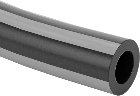 Alev Geciktirici Opak Polietilen Boru, Hava ve Su için, Çizgili Siyah, 3/32" ID, 5/32" OD