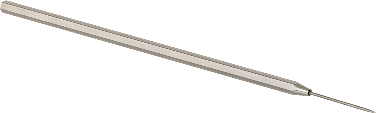 Hassas Sivri Uç, Düz Uç, 7-1/2" Toplam Uzunluk, 0,017 inç Uç Çapı