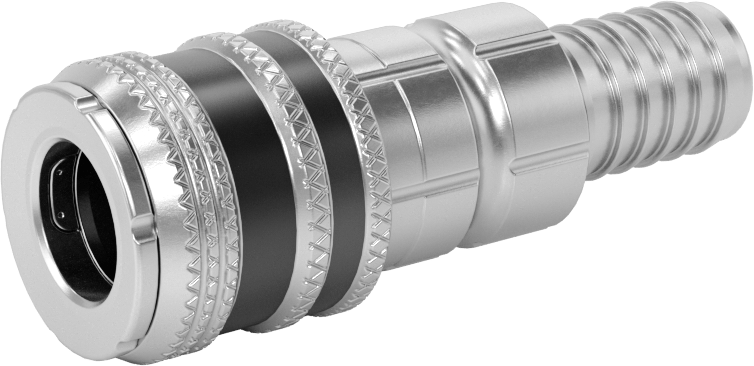 Hava için Japon Hızlı Bağlantı Kesme Hortum Bağlantısı, Soket, 1/4 Kaplin Boyutu, 1/2" Hortum İç Çapı için