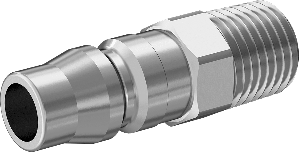 Hava için Japon Hızlı Bağlantı Kesme Hortum Bağlantısı, Plug, 1/4 Kaplin Boyutu, 1/4 NPT Erkek