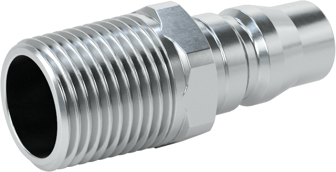 Hava için Japon Hızlı Bağlantı Kesme Hortum Bağlantısı, Plug, 1/4 Kaplin Boyutu, 3/8 NPT Erkek