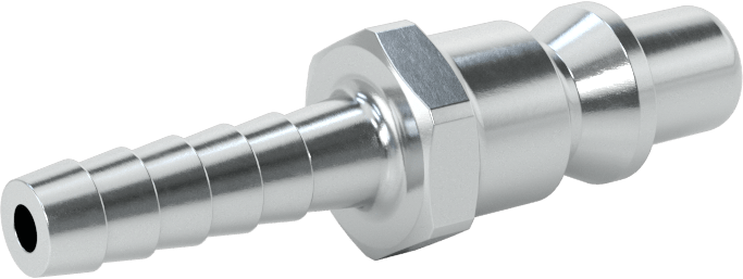 Hava için ARO Hızlı Bağlantı Kesme Hortum Bağlantısı, Çinko Kaplamalı Çelik Tıkaç, 1/4 Kaplin Boyutu, 1/4" Hortum İç Çapı için