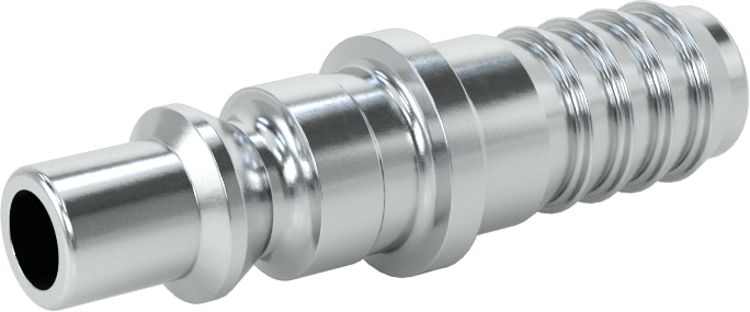 Hava için ARO Hızlı Bağlantı Kesme Hortum Bağlantısı, Çinko Kaplı Tapa, 1/4 Kaplin Boyutu, 10 mm Hortum İç Çapı için