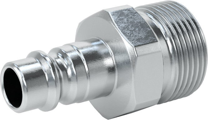 Hava için Avrupa Hızlı Bağlantı Kesme Hortum Bağlantısı, Plug, 1/4 Kaplin Boyutu, 1/2 BSPP Erkek