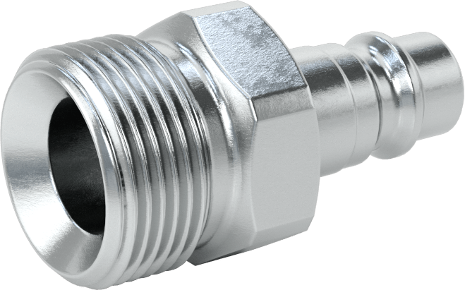 Hava için Avrupa Hızlı Bağlantı Kesme Hortum Bağlantısı, Plug, 1/4 Kaplin Boyutu, 1/2 BSPP Erkek