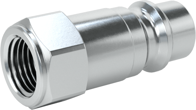 Hava için Avrupa Hızlı Bağlantı Kesme Hortum Bağlantısı, Plug, 1/4 Kaplin Boyutu, 1/8 BSPP Dişi