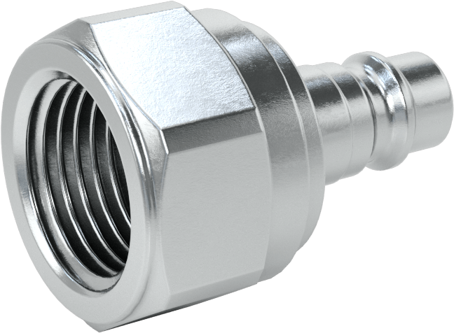 Hava için Avrupa Hızlı Bağlantı Kesme Hortum Bağlantısı, Plug, 1/4 Kaplin Boyutu, 1/2 BSPP Dişi