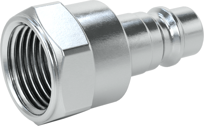 Hava için Avrupa Hızlı Bağlantı Kesme Hortum Bağlantısı, 1/4 Boyut, Plug, 3/8 NPT Dişi Uç