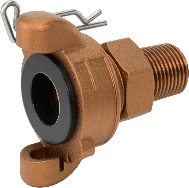 Twist-Claw Hortum Bağlantısı, Pirinç, 1/2 NPT Erkek Uç
