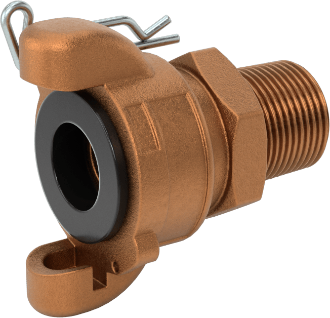 Twist-Claw Hortum Bağlantısı, Pirinç, 3/4 NPT Erkek Uç