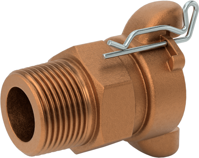 Twist-Claw Hortum Bağlantısı, Pirinç, 1 NPT Erkek Uç