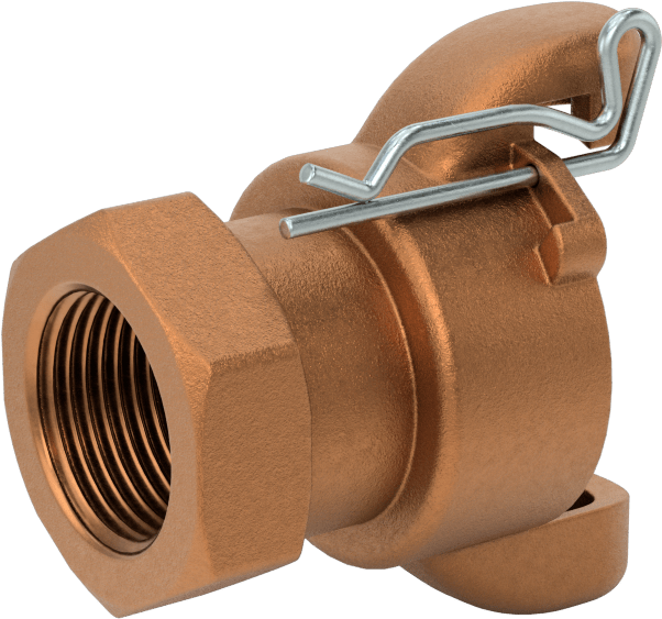 Twist-Claw Hortum Bağlantısı, Pirinç, 3/4 NPT Dişi Uç