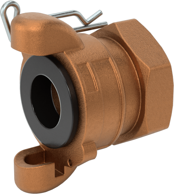Twist-Claw Hortum Bağlantısı, Pirinç, 1 NPT Dişi Uç