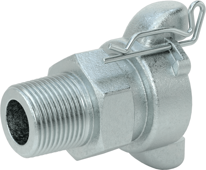 Twist-Claw Hortum Bağlantısı, Demir, 3/4 NPT Erkek Uç