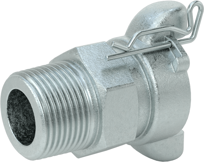 Twist-Claw Hortum Bağlantısı, Demir, 1 NPT Erkek Uç