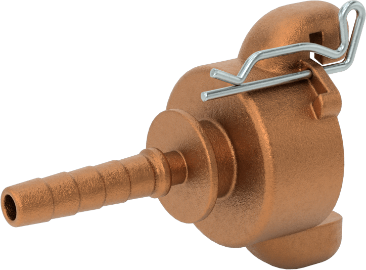 Twist-Claw Hortum Bağlantısı, 3/8" Hortum İç Çapı için Dikenli Uçlu Pirinç Adaptör